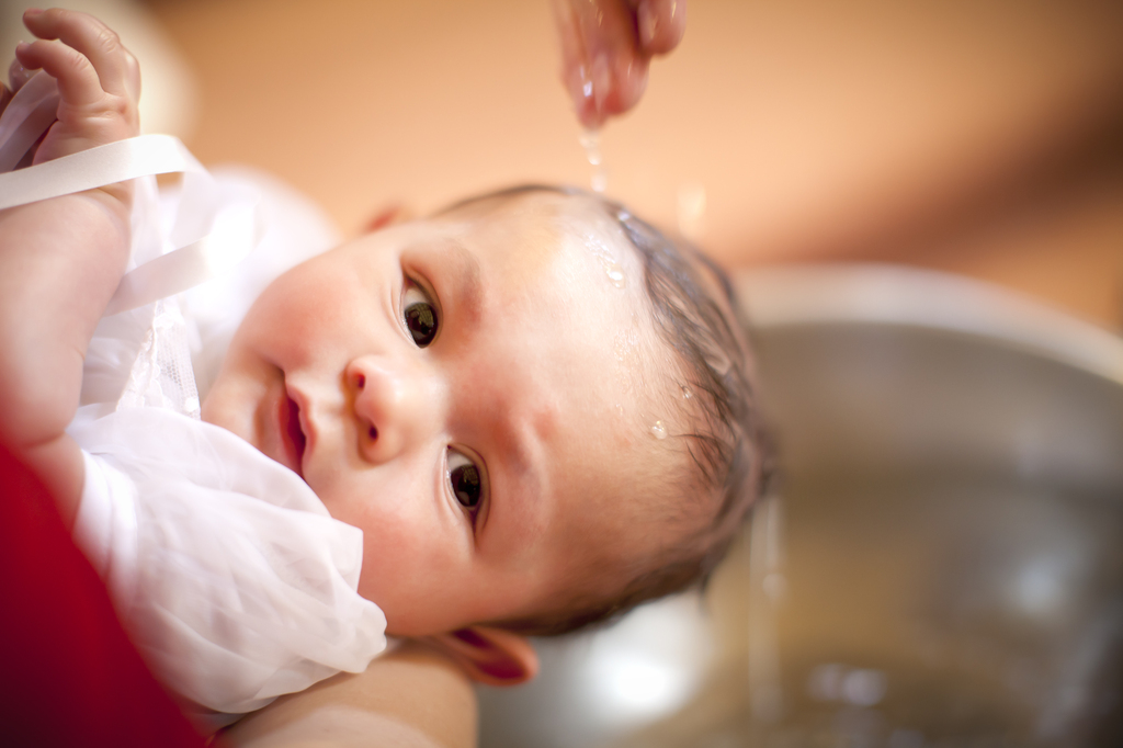 Baptism ceremony of a baby