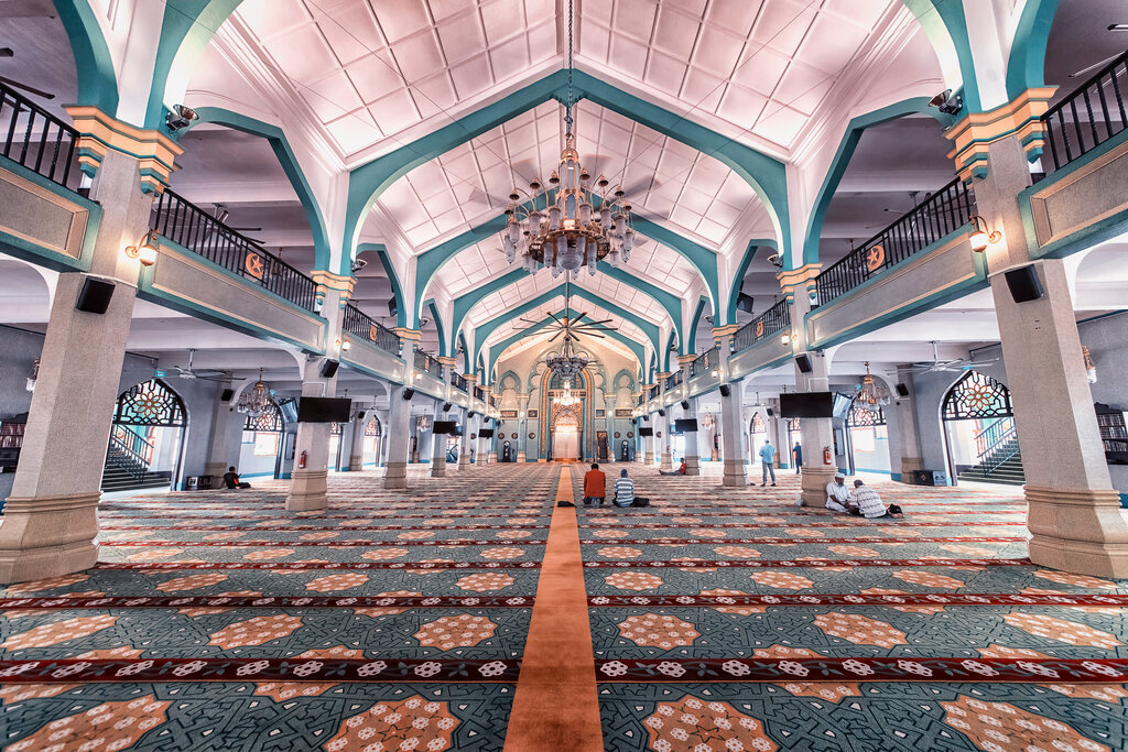 Interior of Sultan Mosque, Singapore