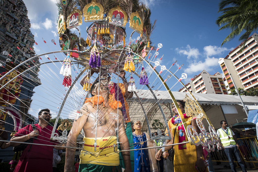 Thaipusam procession in Singapore